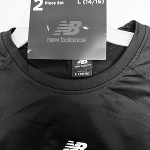 NEW BALANCE 2 Piece Set Performance Long Underwear Base Layer Size 14-16 NWT